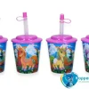 Beker met deksel en rietje, eenhoorn