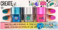 Create It! Nagellak zeemeermin, 3 potjes, 6+