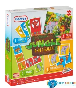 4-in-1 Kaartspellen Jungle