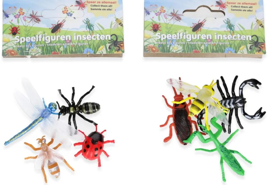 4 insecten in zakje