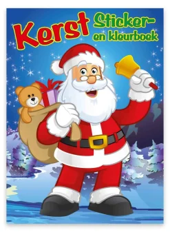 Kerst speel-, kleur- en stickerboek