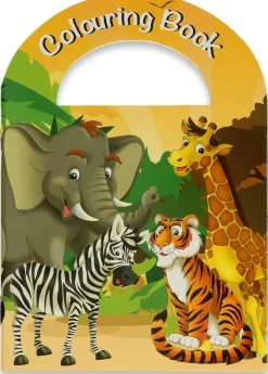 Kleur- en stickerboekje wilde dieren