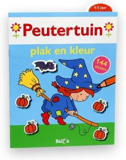 Peutertuin sticker- en kleurboek heks, 4+