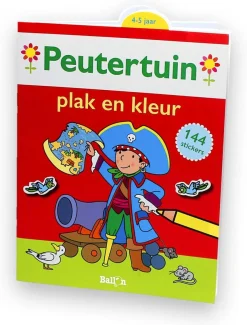 Peutertuin sticker- kleurboek piraat, 4+