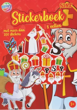 Sint stickerboek met meer dan 200 stickers
